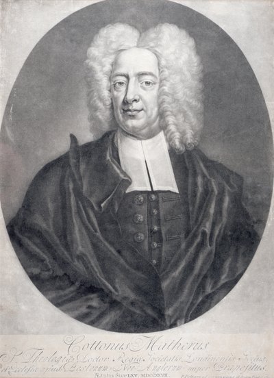 Cotton Mather (1663-1728) by Peter Pelham